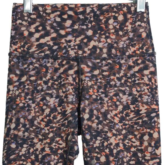 Lululemon Wunder Train High-Rise Crop 21" Leggings Pants Spotted Yoga Capris 4 - Picture 3 of 11